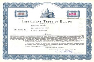 Investment Trust of Boston - Stock Certificate